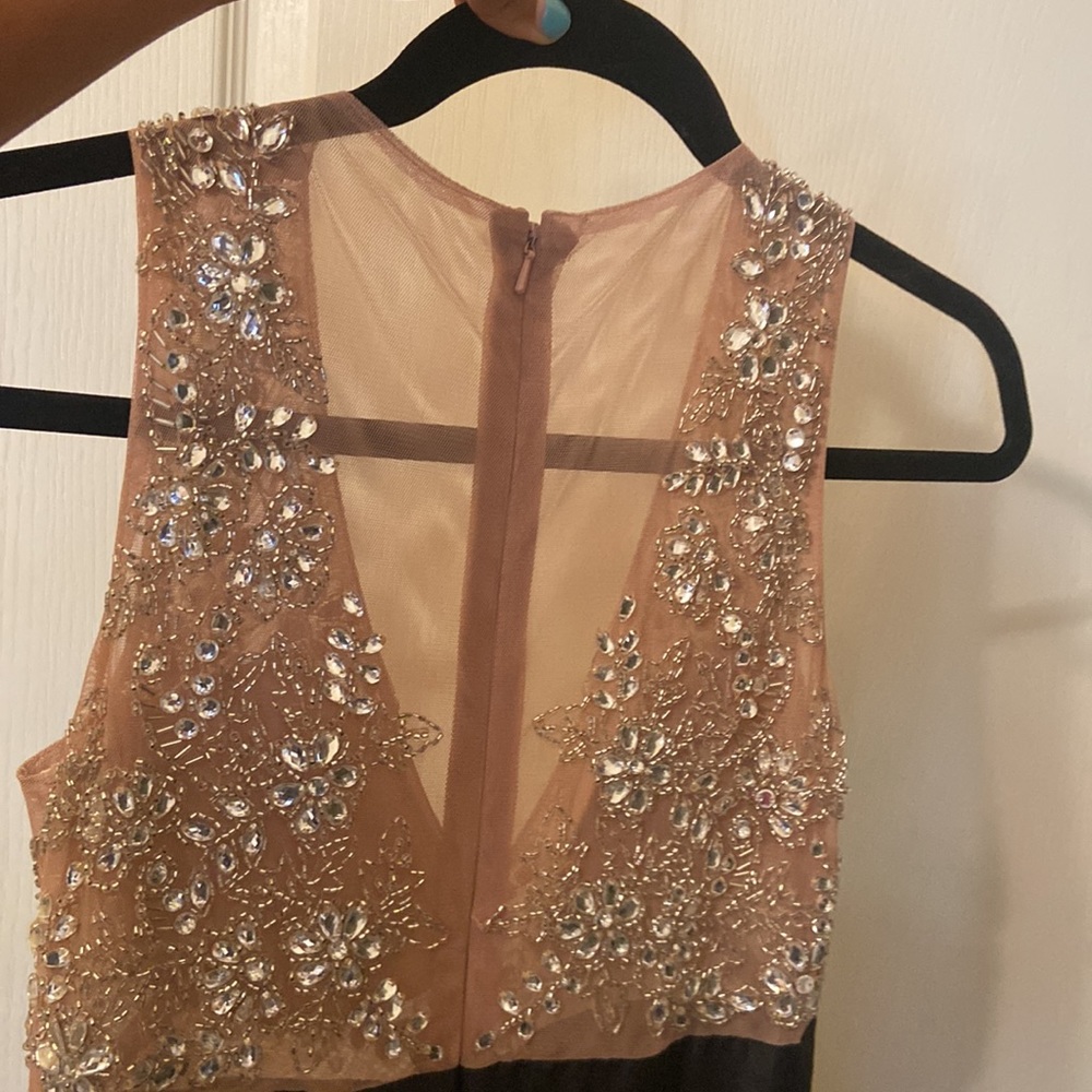 Betsy & Adam Size 2 Black And Mesh Crystal Top Lo… - image 4